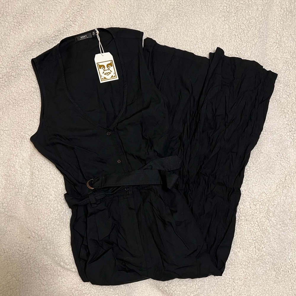Obey Maya Black Jumpsuit